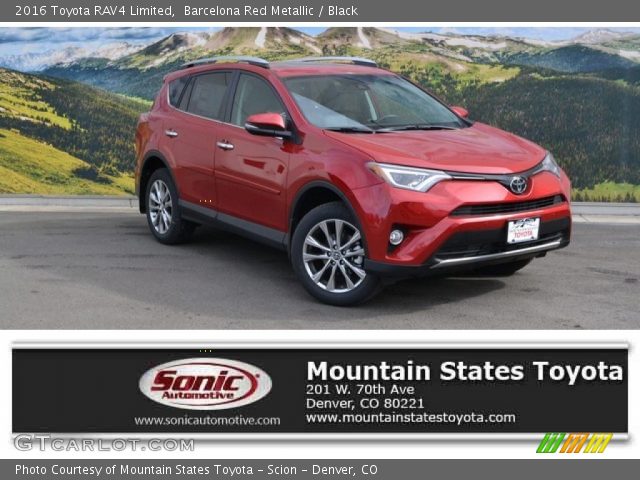 2016 Toyota RAV4 Limited in Barcelona Red Metallic