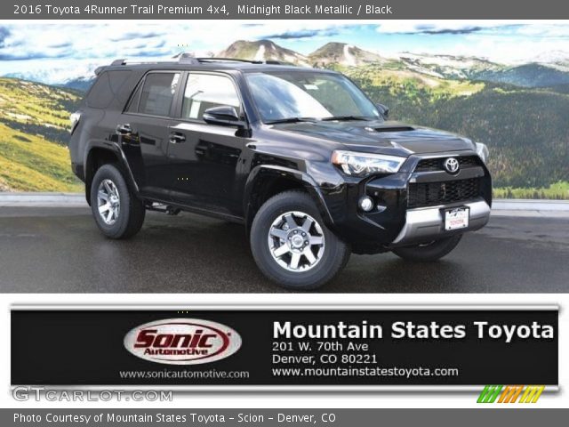 2016 Toyota 4Runner Trail Premium 4x4 in Midnight Black Metallic