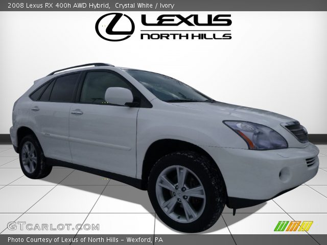 2008 Lexus RX 400h AWD Hybrid in Crystal White