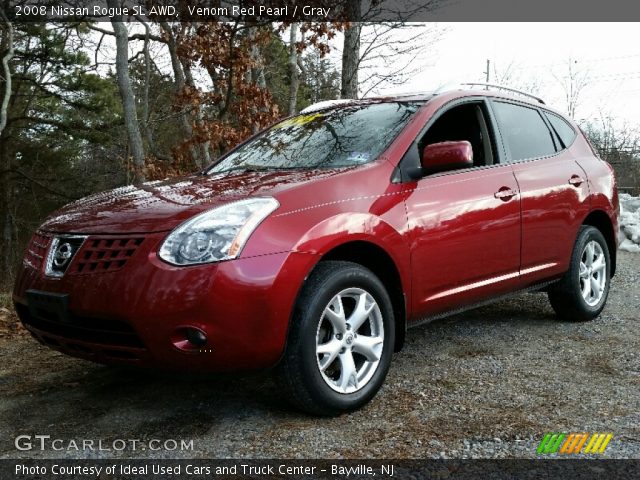 2008 Nissan Rogue SL AWD in Venom Red Pearl