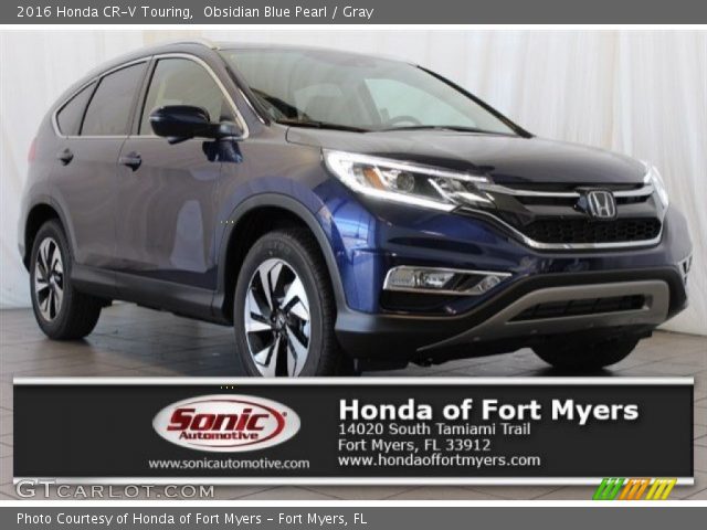 2016 Honda CR-V Touring in Obsidian Blue Pearl
