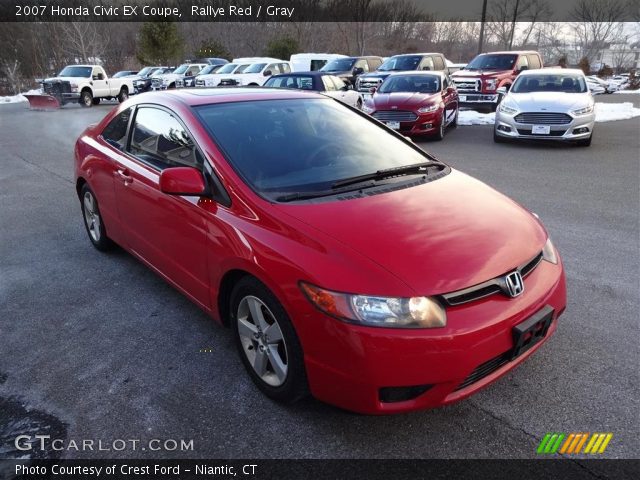 2007 Honda Civic EX Coupe in Rallye Red