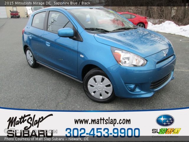 2015 Mitsubishi Mirage DE in Sapphire Blue