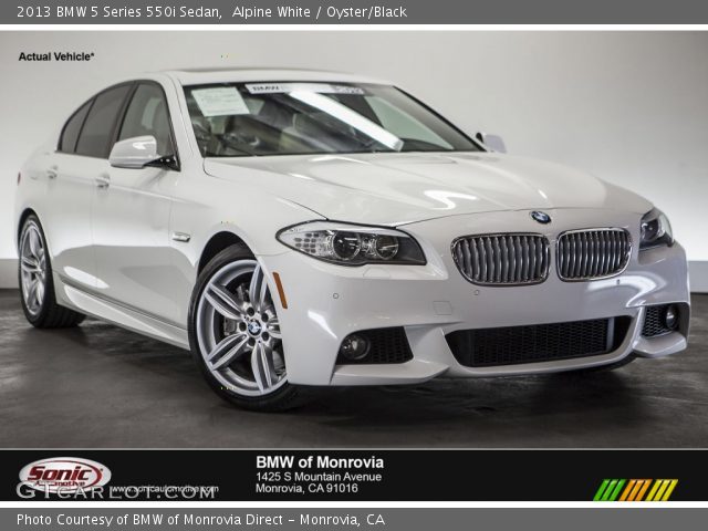 2013 BMW 5 Series 550i Sedan in Alpine White