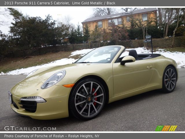 2013 Porsche 911 Carrera S Cabriolet in Lime Gold Metallic