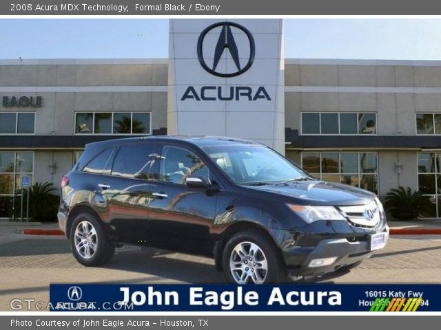 2008 Acura MDX Technology in Formal Black