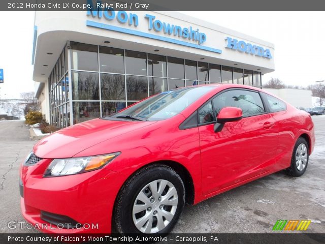 2012 Honda Civic LX Coupe in Rallye Red