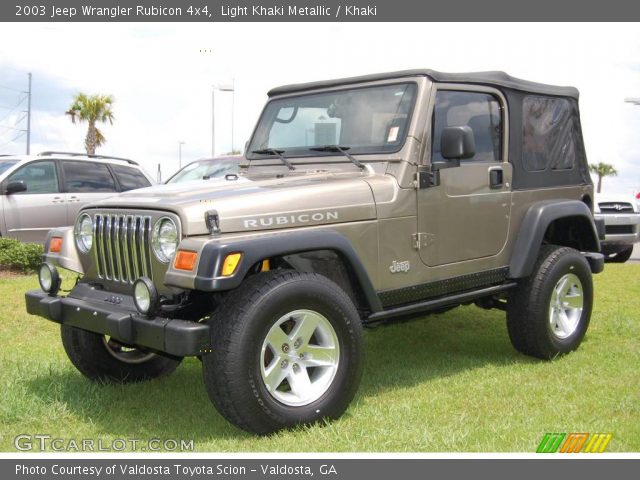 2003 Jeep Wrangler Rubicon 4x4 in Light Khaki Metallic