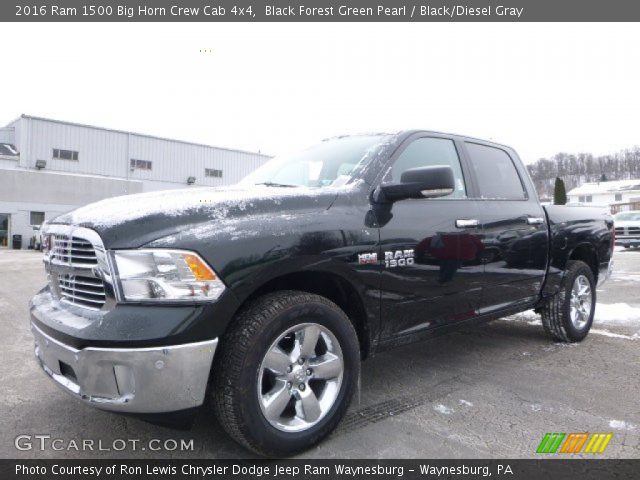 2016 Ram 1500 Big Horn Crew Cab 4x4 in Black Forest Green Pearl