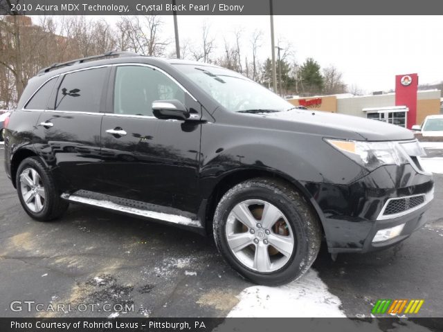 2010 Acura MDX Technology in Crystal Black Pearl