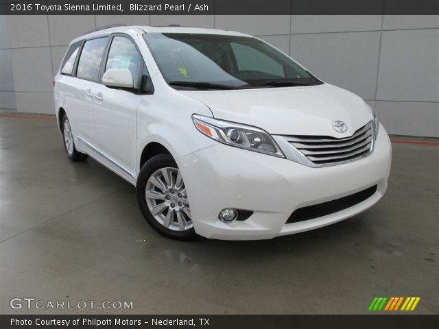 2016 Toyota Sienna Limited in Blizzard Pearl