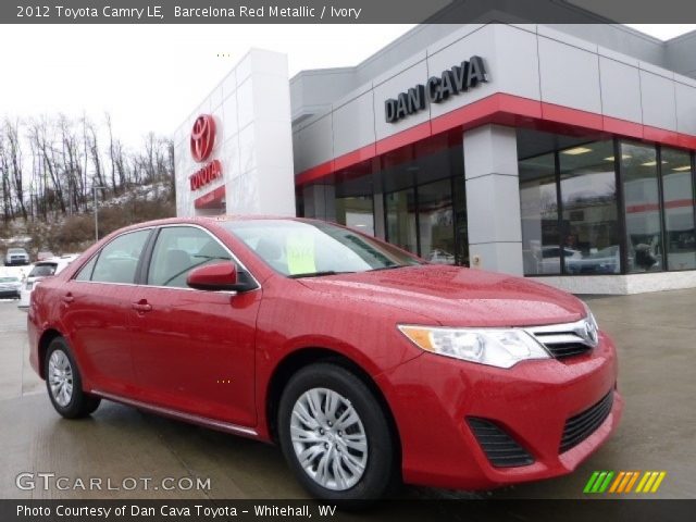 2012 Toyota Camry LE in Barcelona Red Metallic