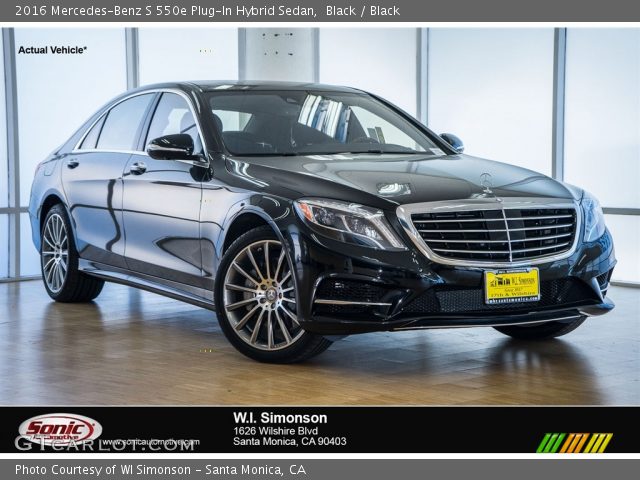 2016 Mercedes-Benz S 550e Plug-In Hybrid Sedan in Black