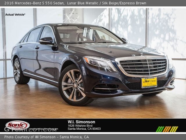 2016 Mercedes-Benz S 550 Sedan in Lunar Blue Metallic