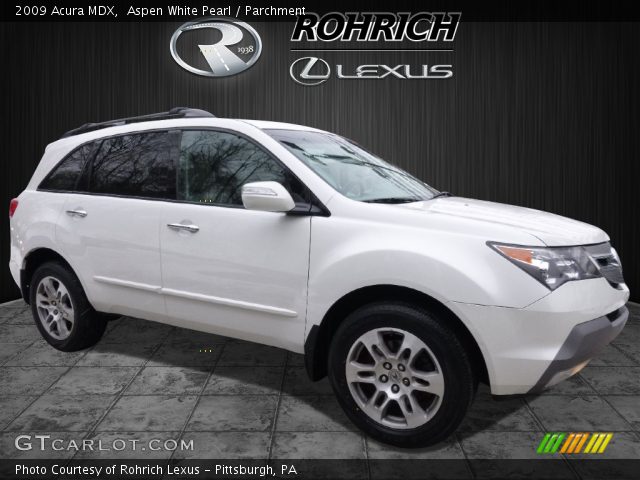 2009 Acura MDX  in Aspen White Pearl