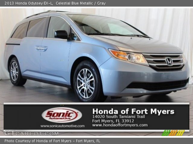 2013 Honda Odyssey EX-L in Celestial Blue Metallic