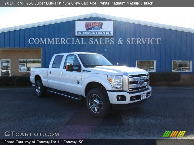 2016 Ford F250 Super Duty Platinum Crew Cab 4x4 in White Platinum Metallic