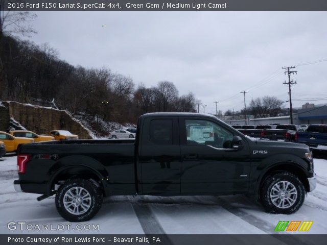 2016 Ford F150 Lariat SuperCab 4x4 in Green Gem