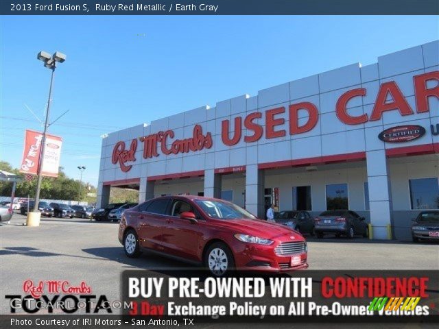 2013 Ford Fusion S in Ruby Red Metallic