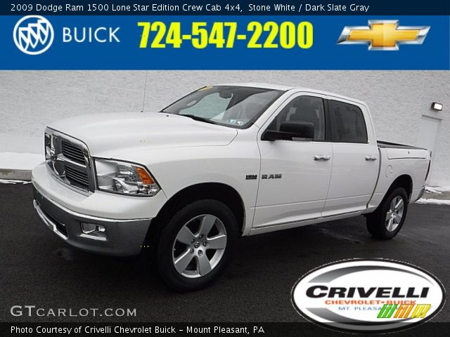 2009 Dodge Ram 1500 Lone Star Edition Crew Cab 4x4 in Stone White