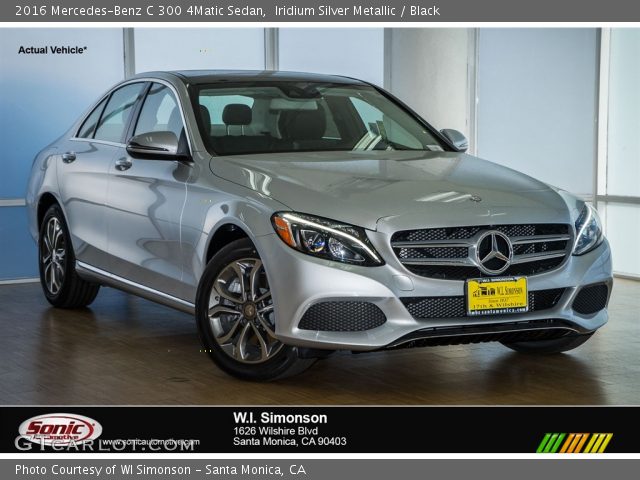 2016 Mercedes-Benz C 300 4Matic Sedan in Iridium Silver Metallic