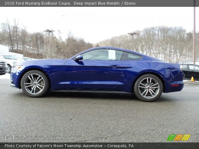 2016 Ford Mustang EcoBoost Coupe in Deep Impact Blue Metallic