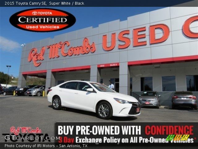 2015 Toyota Camry SE in Super White