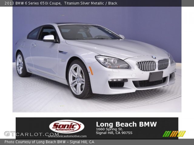 2013 BMW 6 Series 650i Coupe in Titanium Silver Metallic