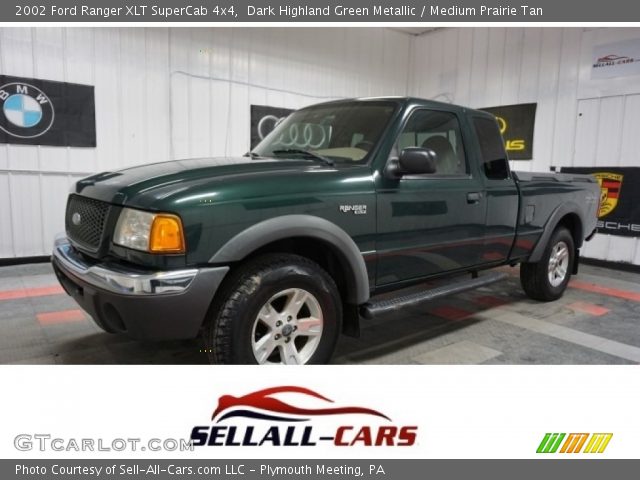 2002 Ford Ranger XLT SuperCab 4x4 in Dark Highland Green Metallic