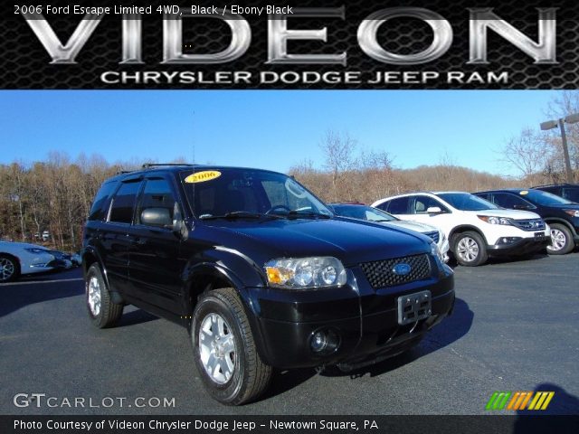 2006 Ford Escape Limited 4WD in Black