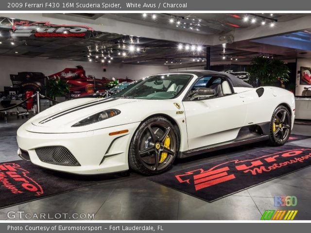 2009 Ferrari F430 16M Scuderia Spider in White Avus