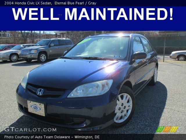 2004 Honda Civic LX Sedan in Eternal Blue Pearl