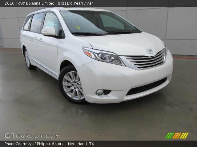 2016 Toyota Sienna Limited in Blizzard Pearl