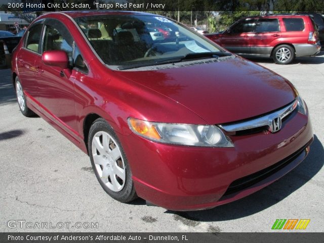 2006 Honda Civic LX Sedan in Tango Red Pearl