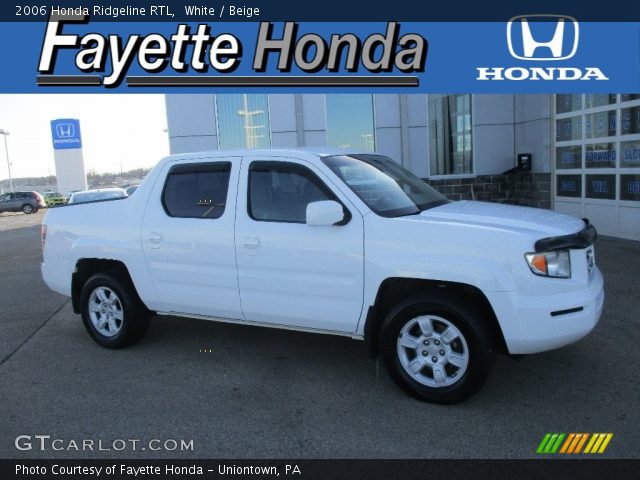 2006 Honda Ridgeline RTL in White