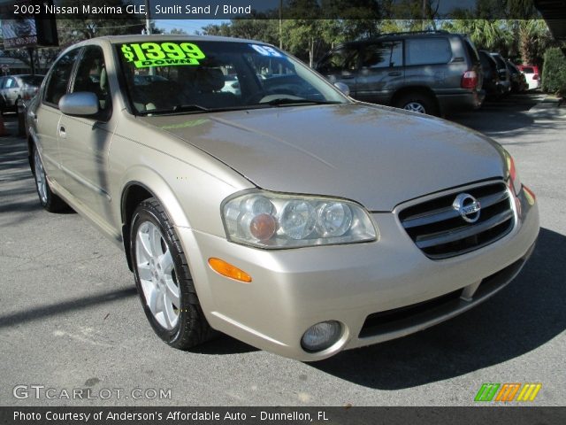 2003 Nissan Maxima GLE in Sunlit Sand