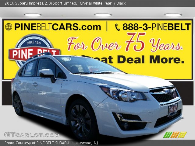 2016 Subaru Impreza 2.0i Sport Limited in Crystal White Pearl
