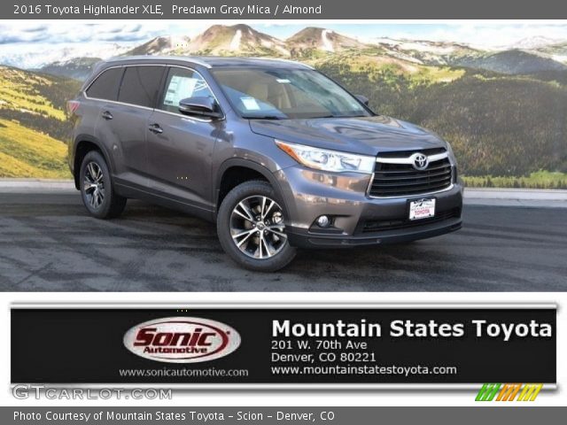 2016 Toyota Highlander XLE in Predawn Gray Mica