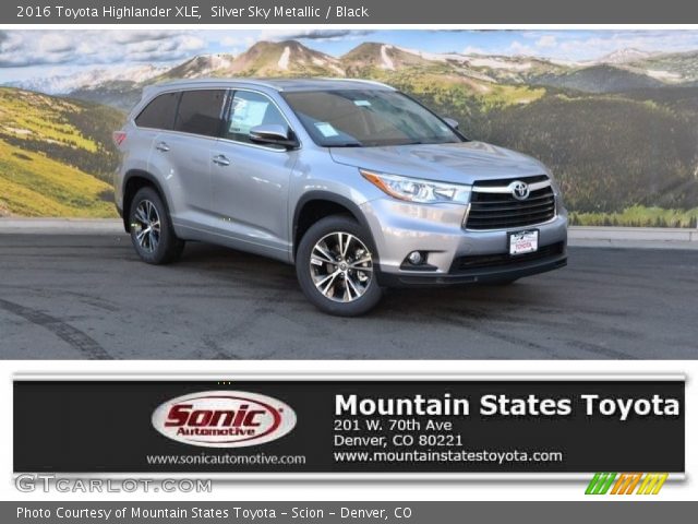 2016 Toyota Highlander XLE in Silver Sky Metallic