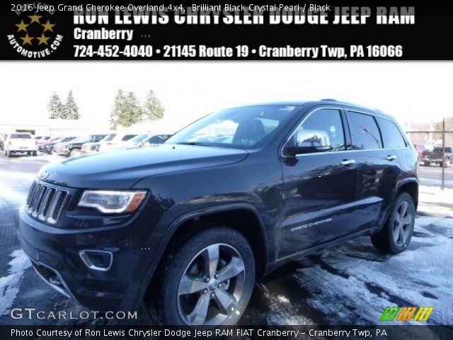 2016 Jeep Grand Cherokee Overland 4x4 in Brilliant Black Crystal Pearl