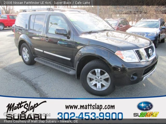 2008 Nissan Pathfinder LE 4x4 in Super Black