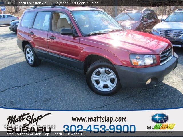 2003 Subaru Forester 2.5 X in Cayenne Red Pearl