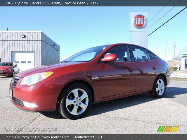 2007 Hyundai Elantra GLS Sedan in Redfire Pearl