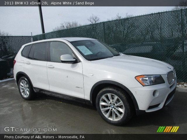 2013 BMW X3 xDrive 28i in Alpine White