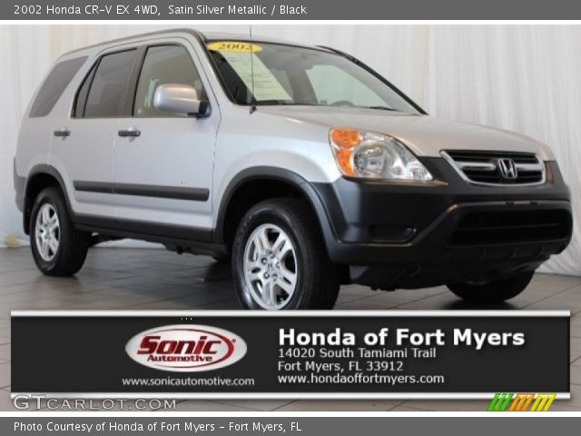 2002 Honda CR-V EX 4WD in Satin Silver Metallic