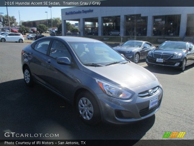 2016 Hyundai Accent SE Sedan in Triathlon Gray