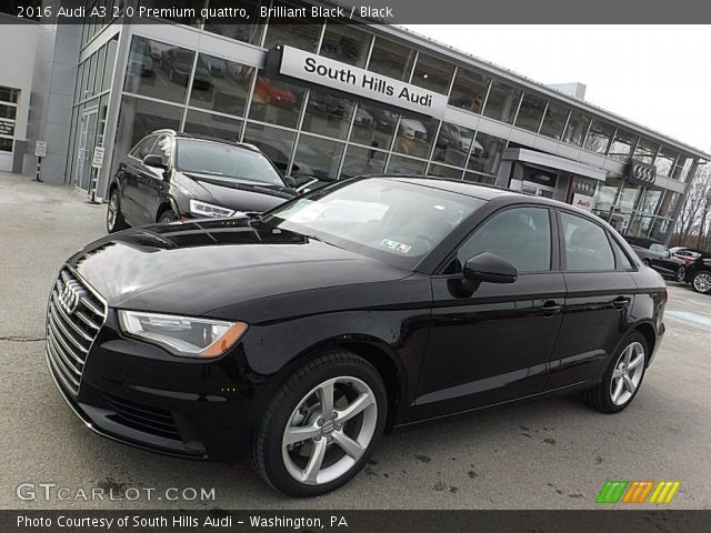 2016 Audi A3 2.0 Premium quattro in Brilliant Black