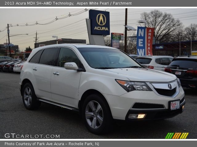 2013 Acura MDX SH-AWD Technology in Aspen White Pearl