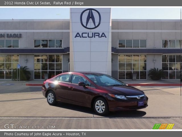 2012 Honda Civic LX Sedan in Rallye Red