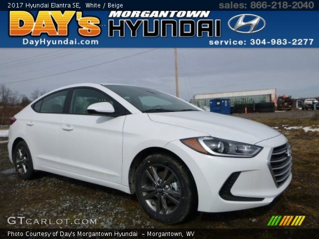 2017 Hyundai Elantra SE in White